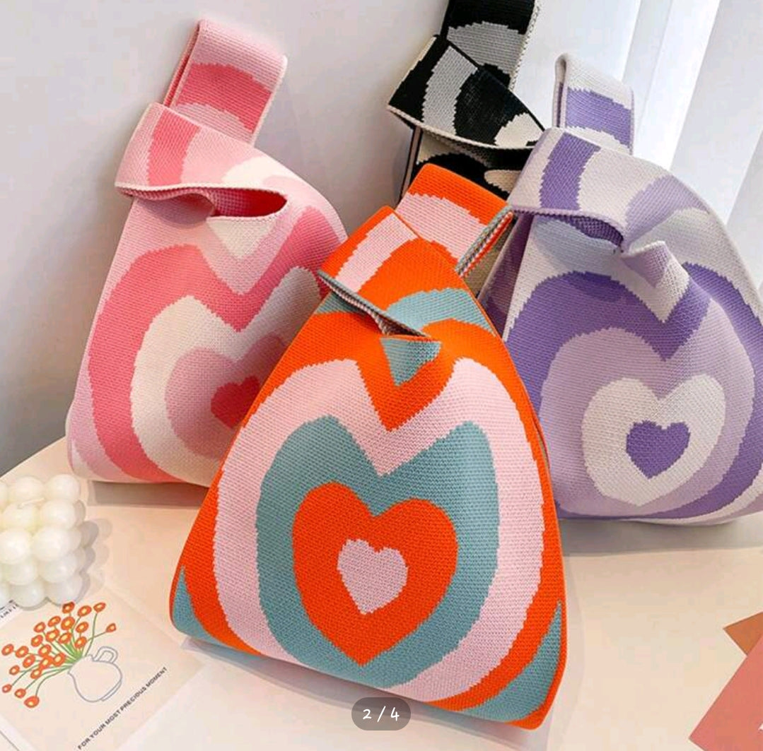 Heart Crochet Bag
