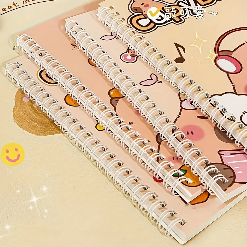 Cute Bear Spiral Notebook (Pack of 4)