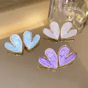 Heart-Shaped Stud Earrings