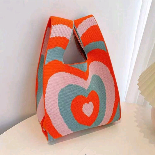 Heart Crochet Bag